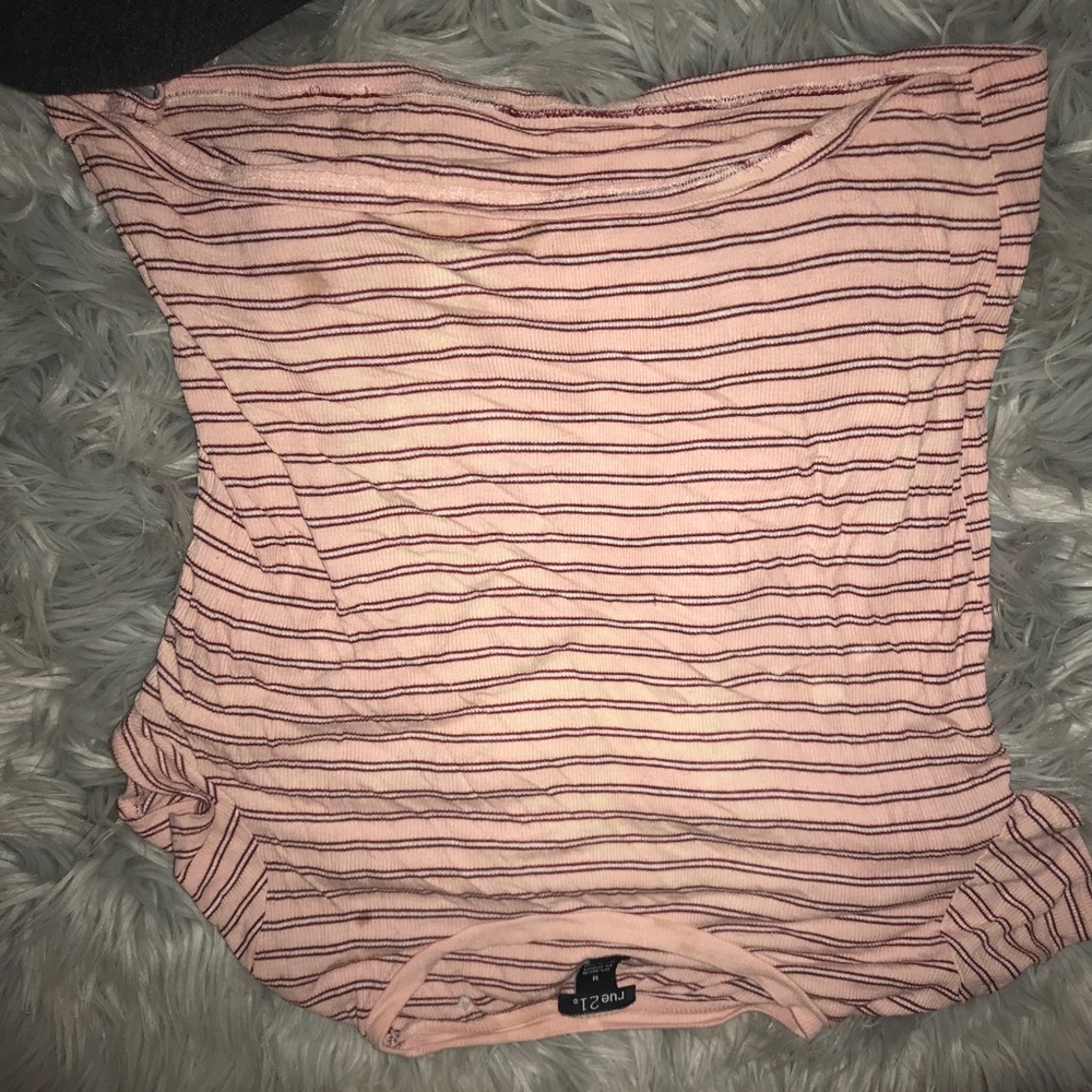 pink, flowy, mildly cropped